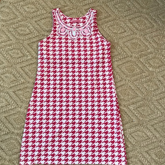 Pink & White Herringbone dress! - Picture 3 of 4